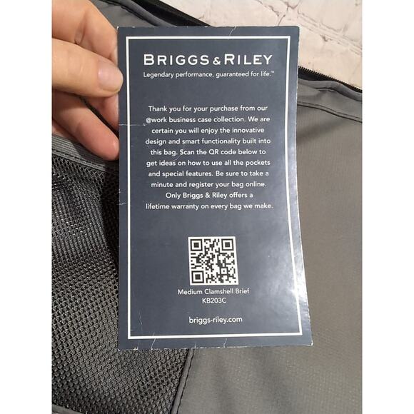 Briggs and Riley Executive Clamshell Brief Case Laptop Messenger Bag KB203C-4 - Picture 15 of 16